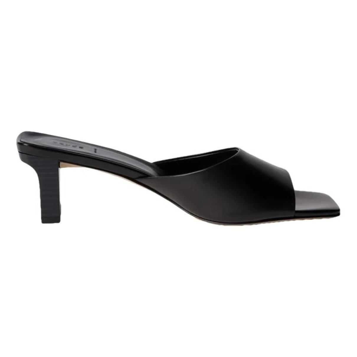 Pre-owned Aeyde Leather Sandals In Black