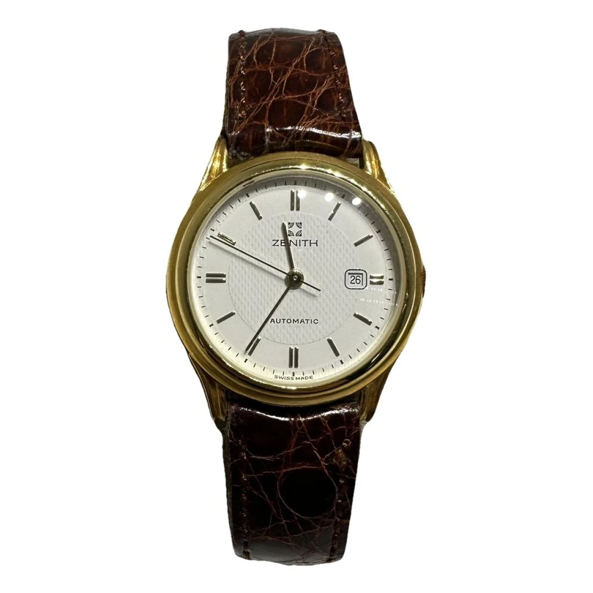 Pre-owned Zenith Classique Yellow Gold Watch In Brown