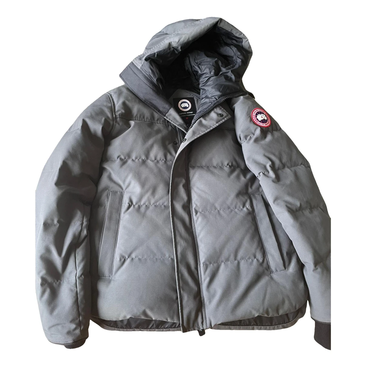 Pre-owned Canada Goose Puffer In Grey