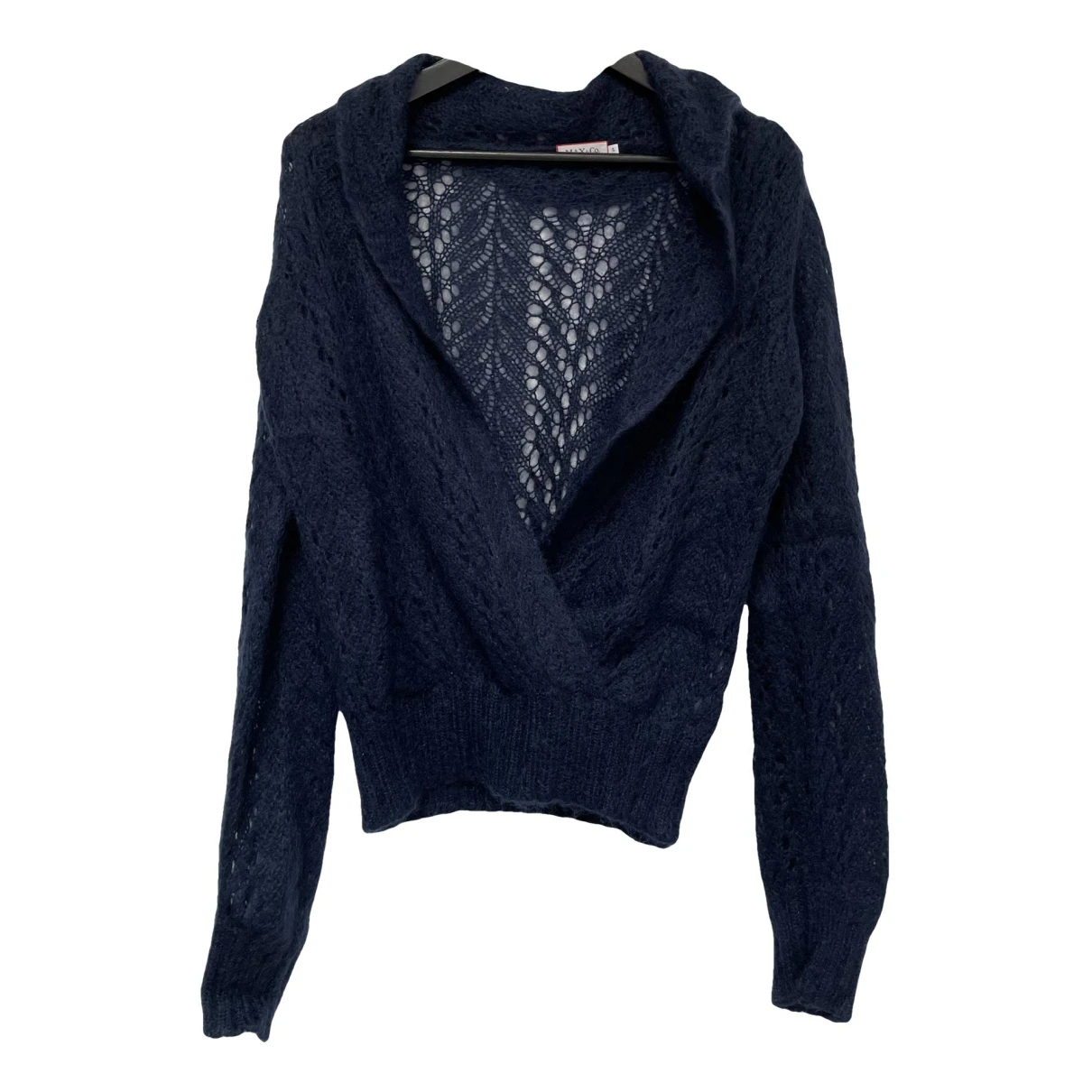 Pre-owned Max & Co Wool Cardigan In Blue