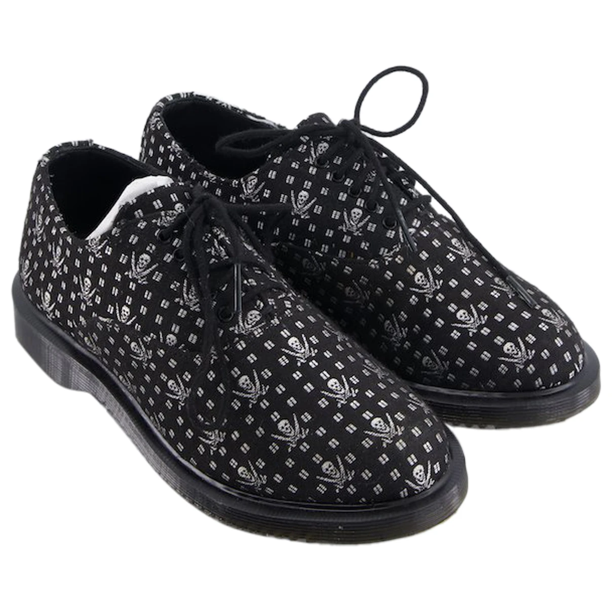 Pre-owned Dr. Martens' Cloth Flats In Black