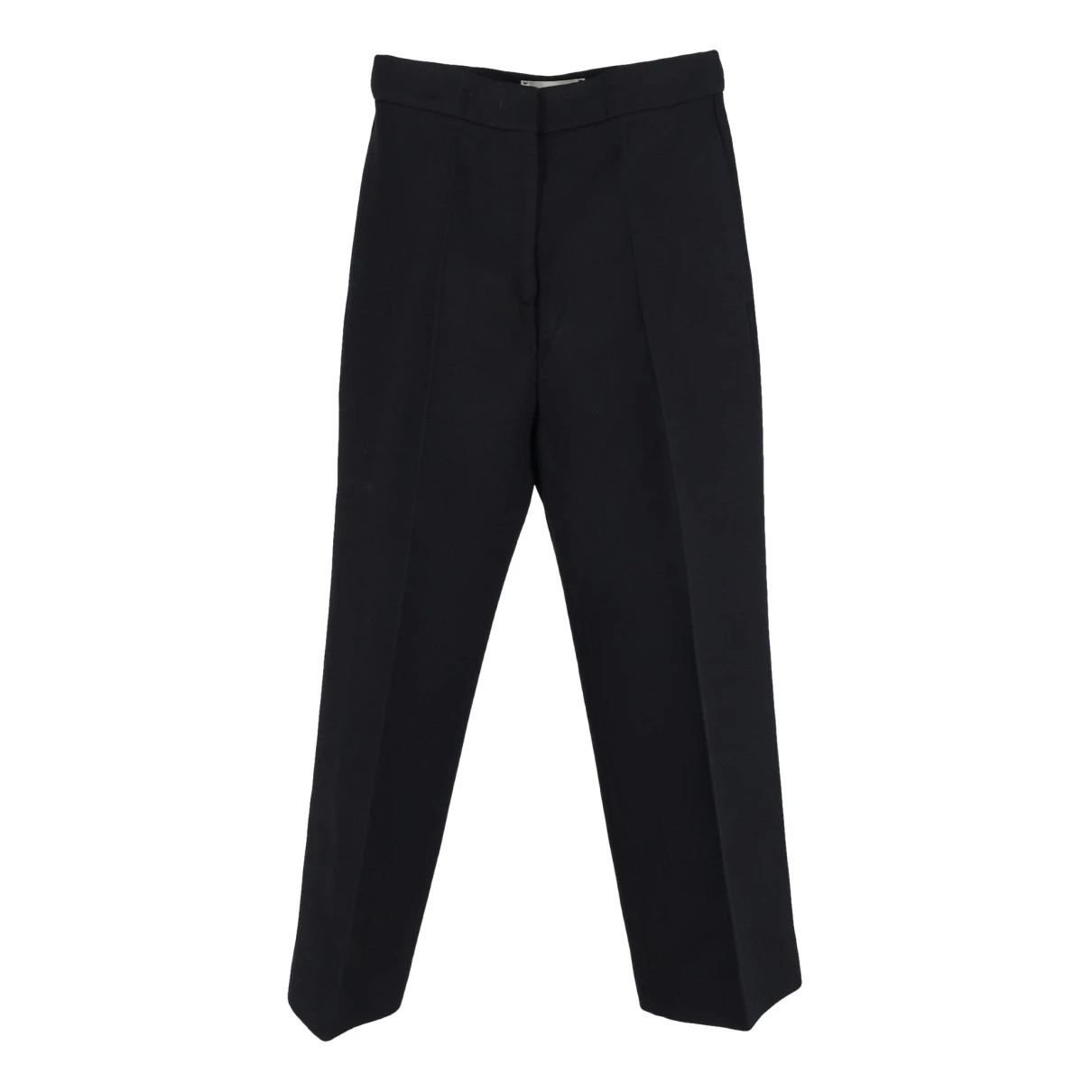 Pre-owned Fendi Straight Pants In Black