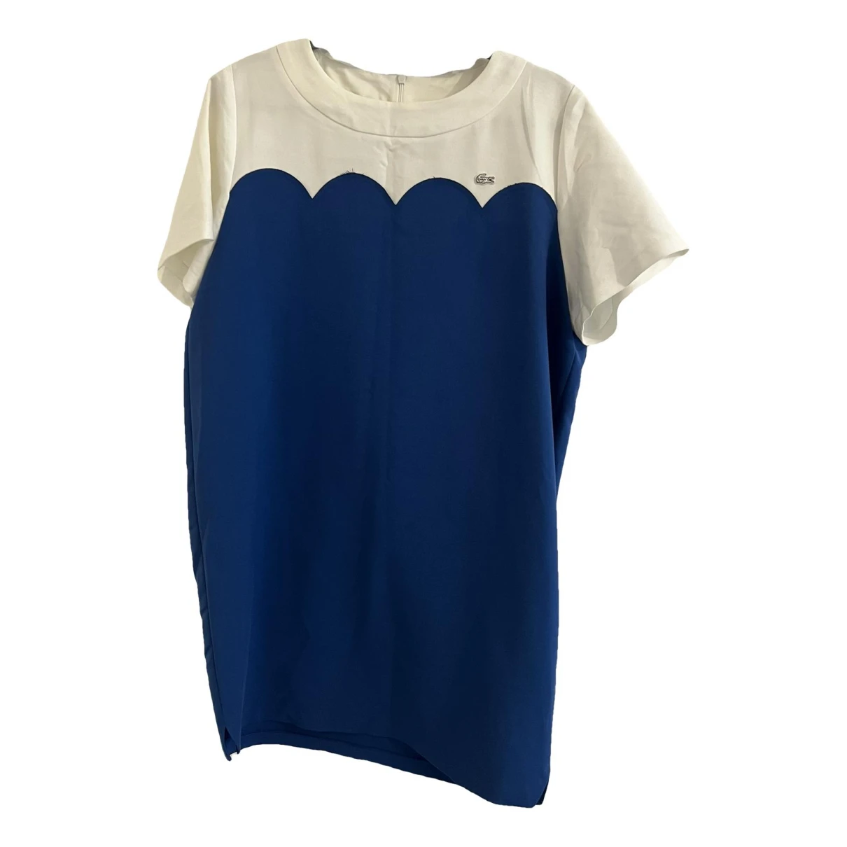 Pre-owned Lacoste Live Mini Dress In Blue