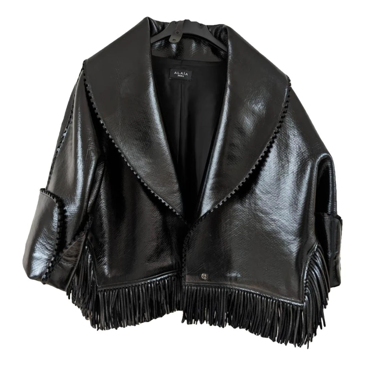 Pre-owned Alaïa Leather Jacket In Black