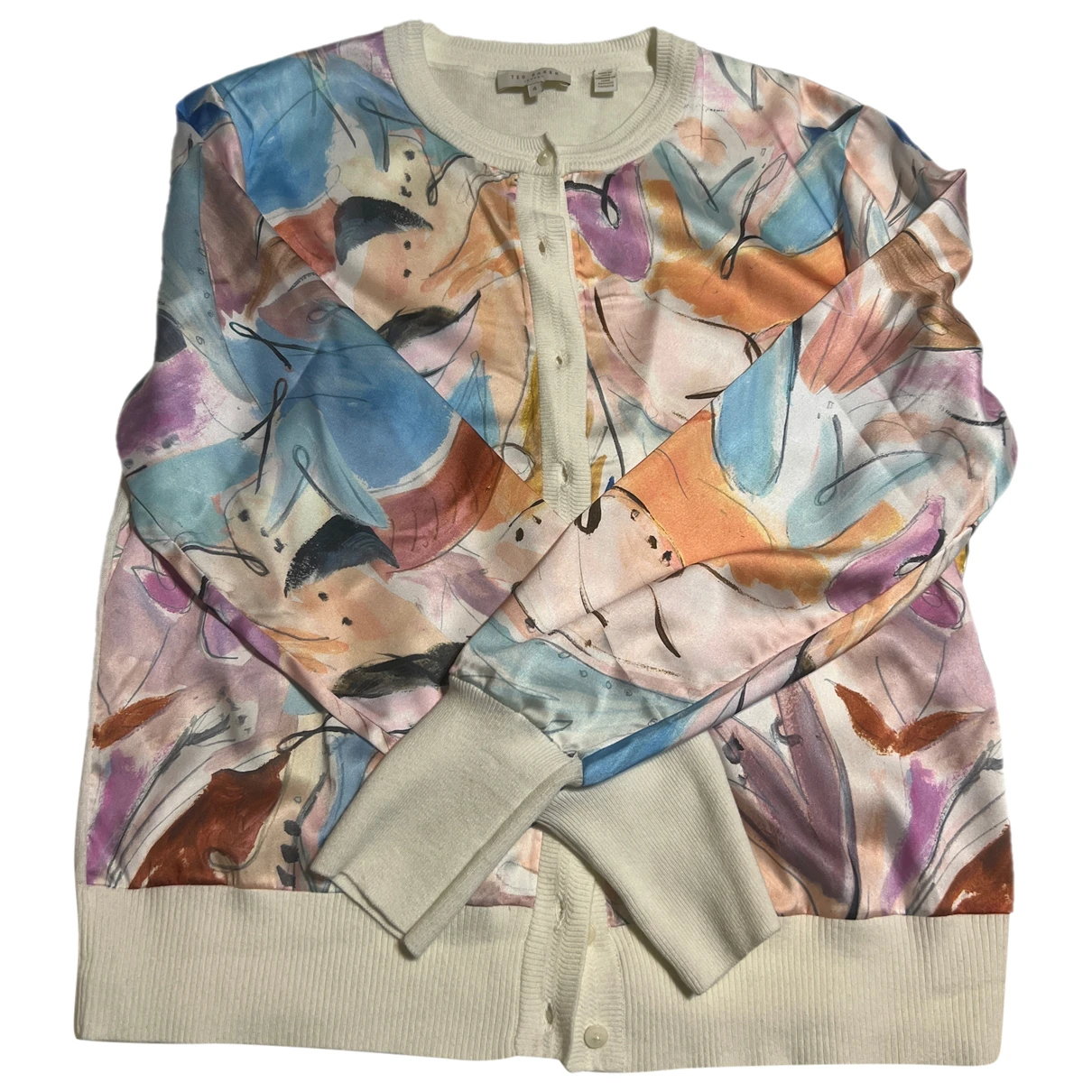 Pre-owned Ted Baker Cardigan In Multicolour