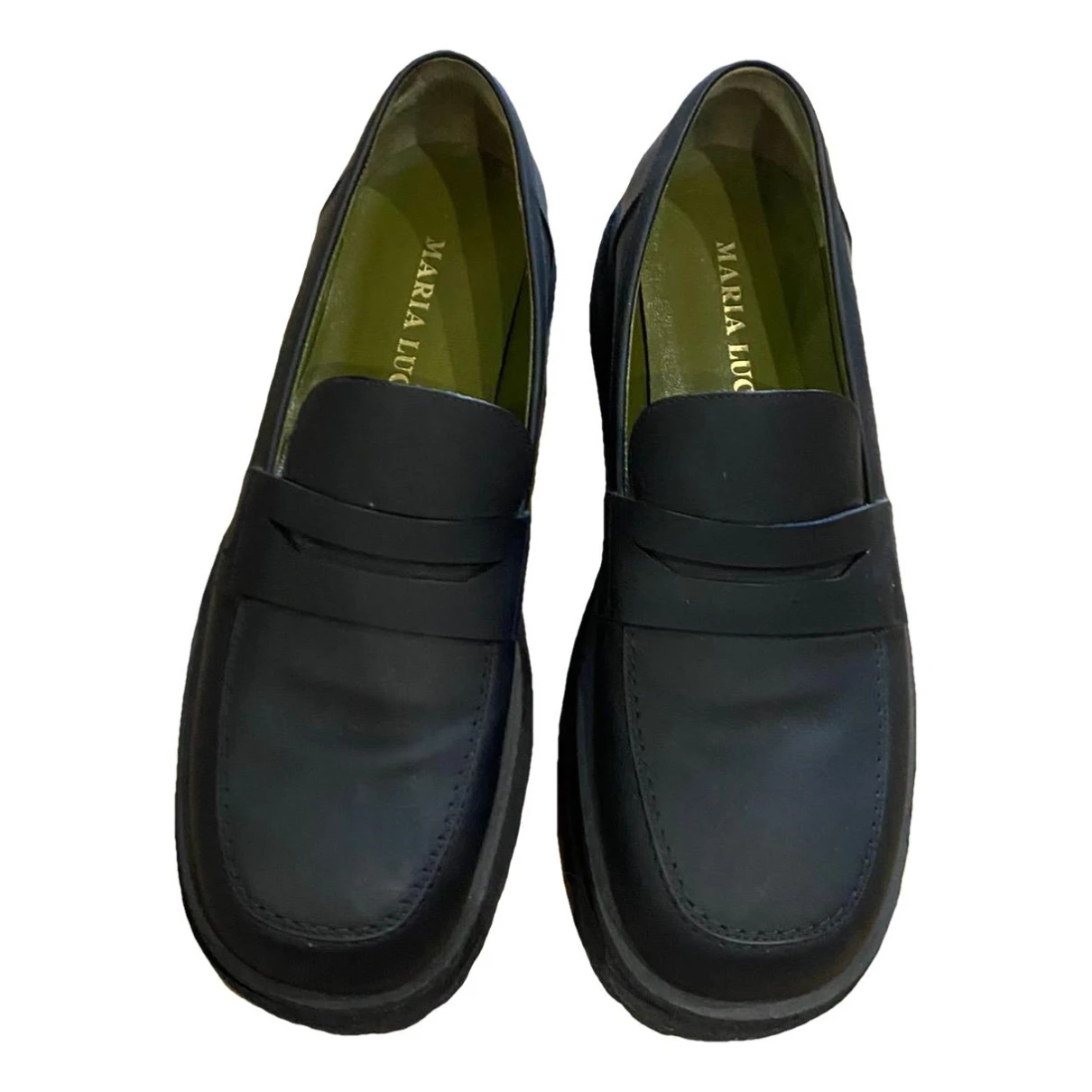 Pre-owned Maria Luca Flats In Black
