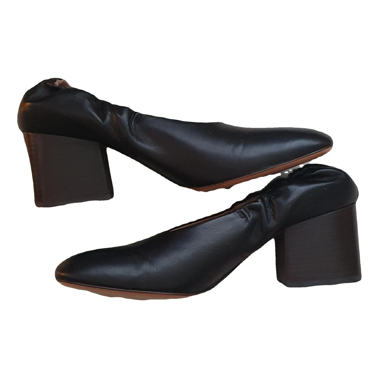 Pre-owned Marni Leather Heels In Black