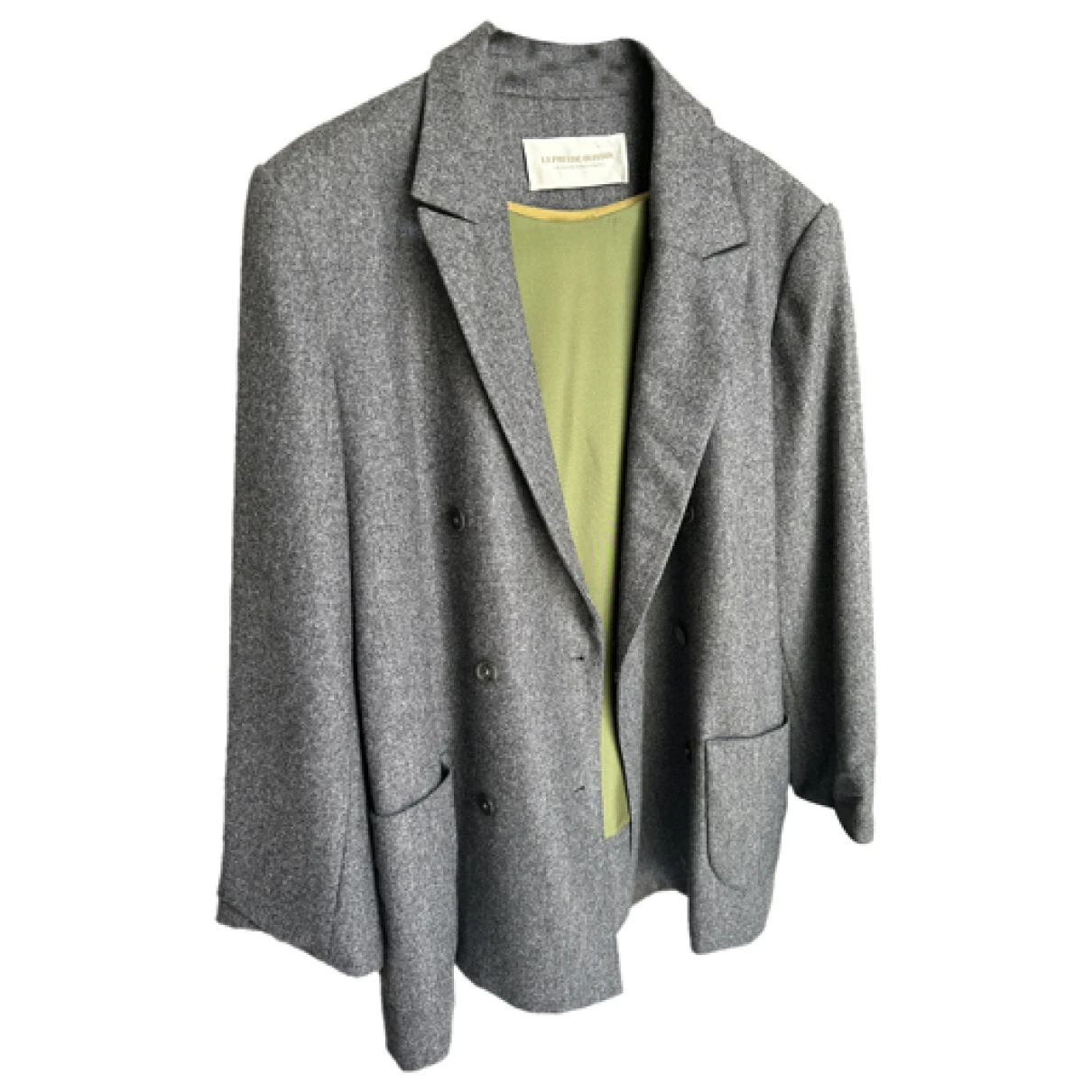 Pre-owned La Prestic Ouiston Wool Blazer In Grey