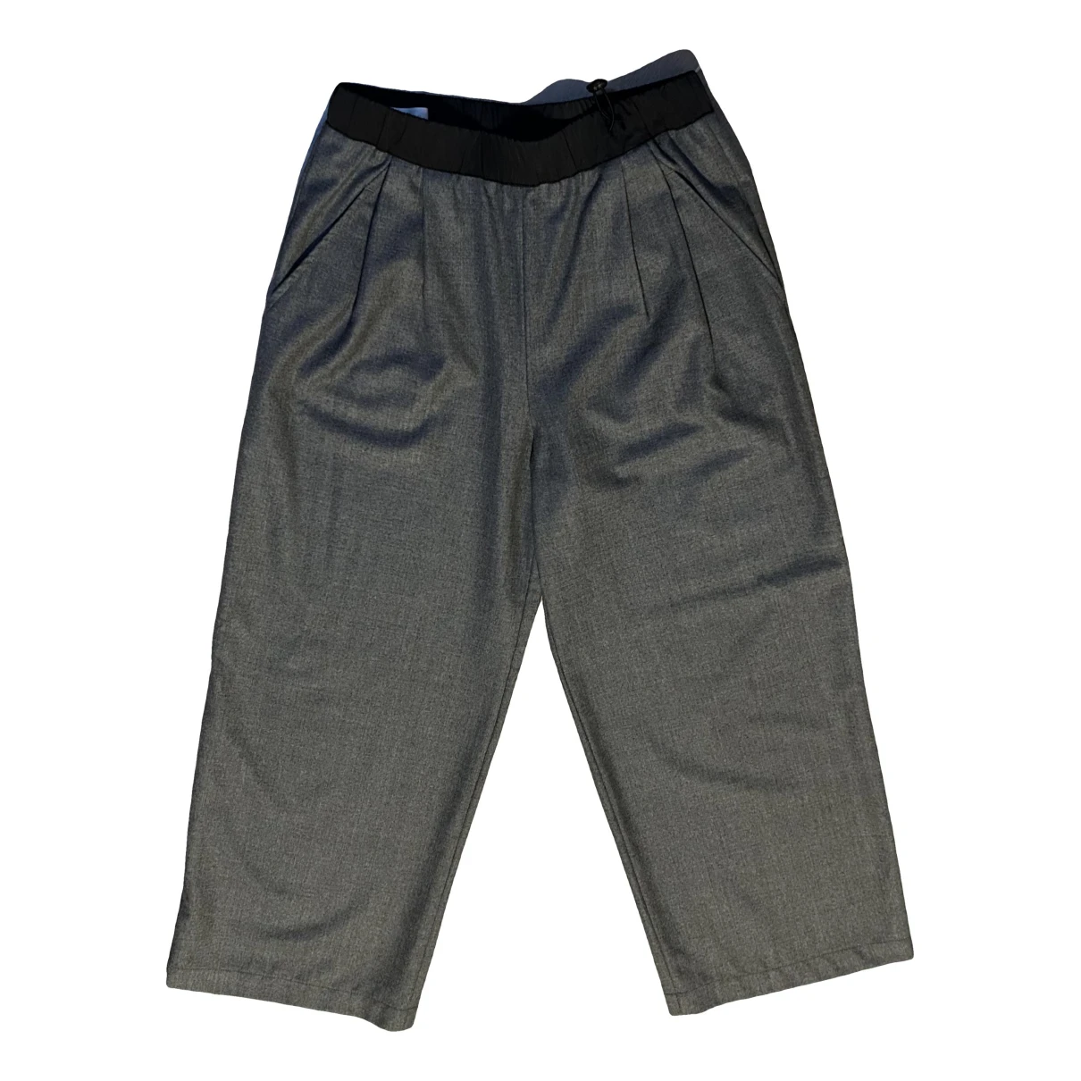 Pre-owned Slowear Wool Large Pants In Grey