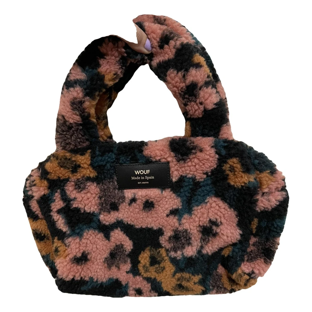 Pre-owned Wouf Faux Fur Handbag In Multicolour