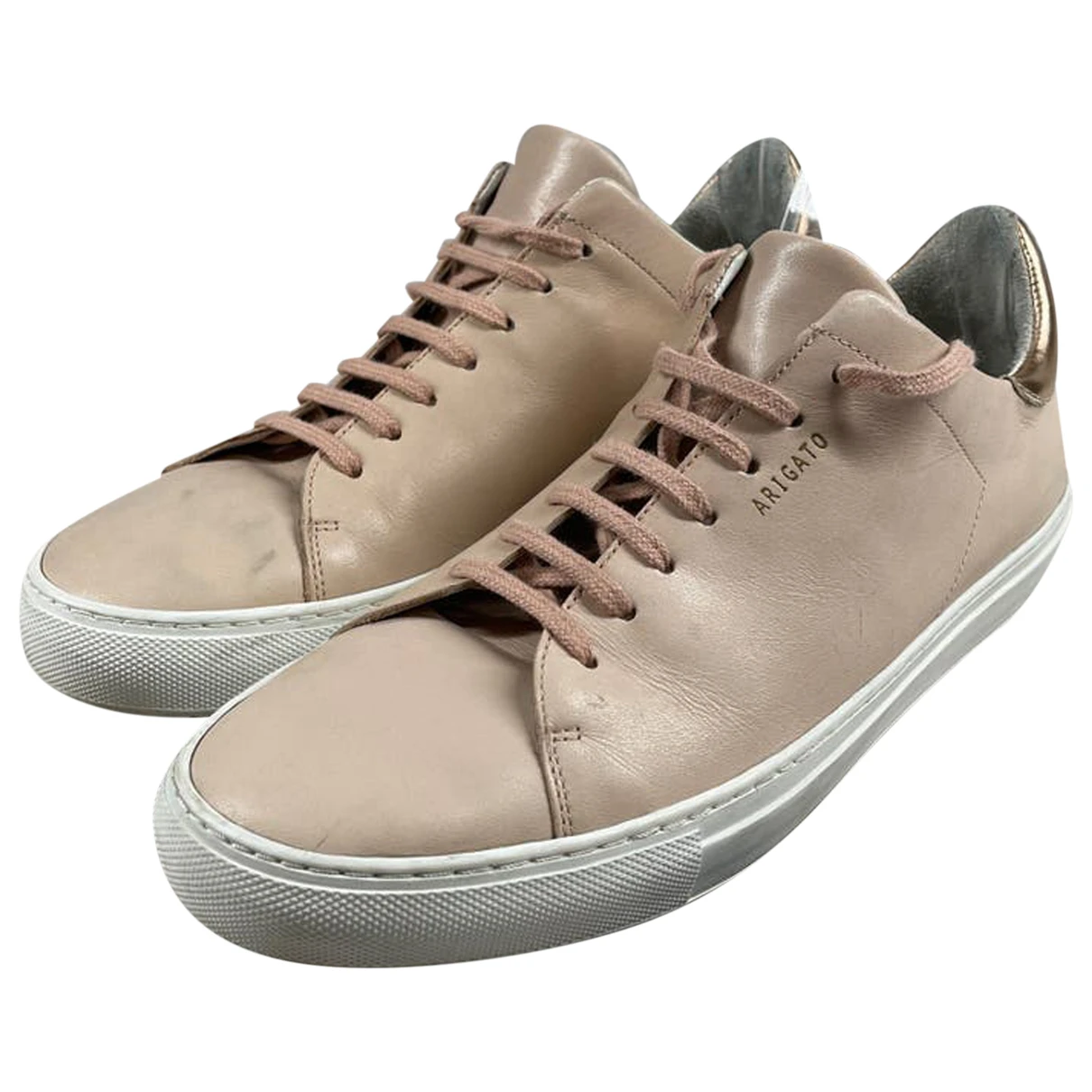 Pre-owned Axel Arigato Leather Trainers In Pink