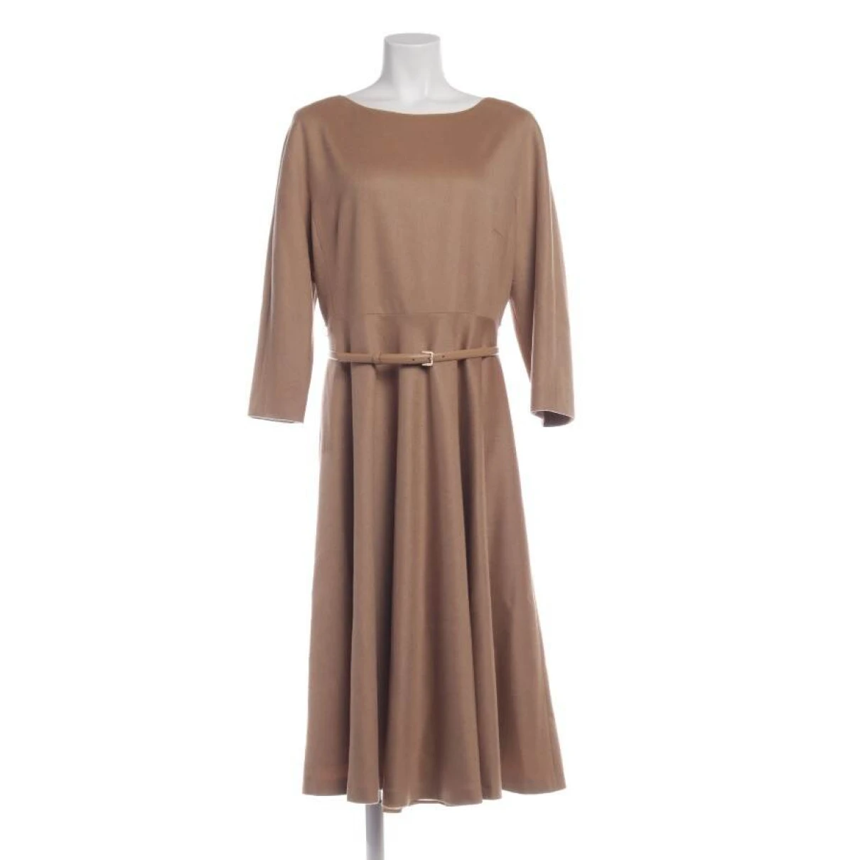 Pre-owned Max Mara Wool Dress In Brown