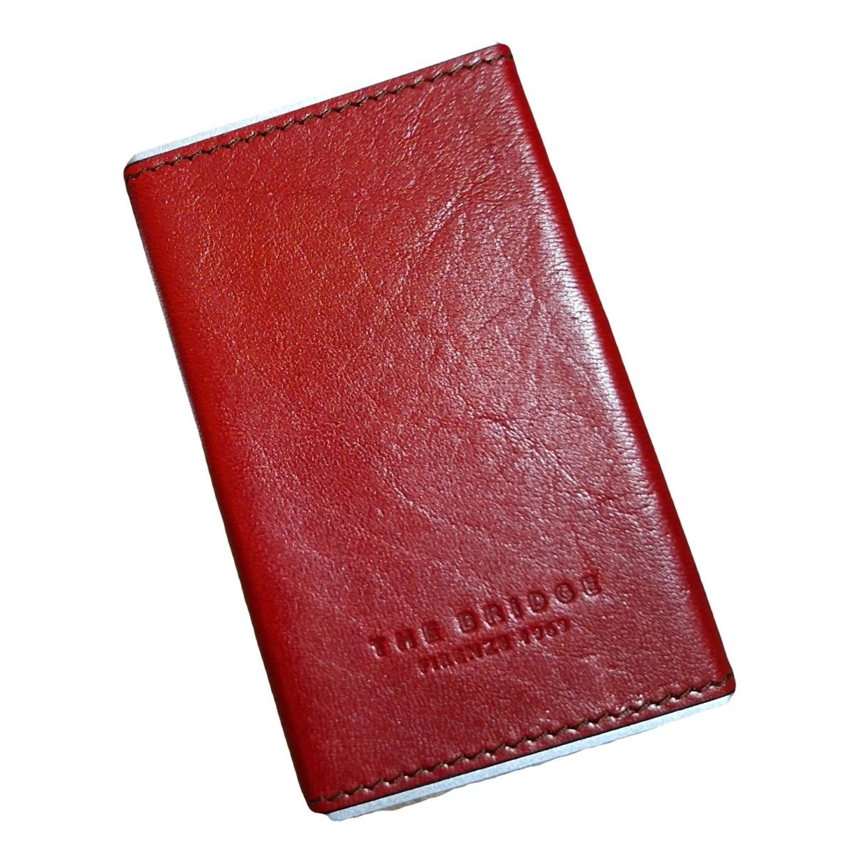 Pre-owned The Bridge Leather Wallet In Red