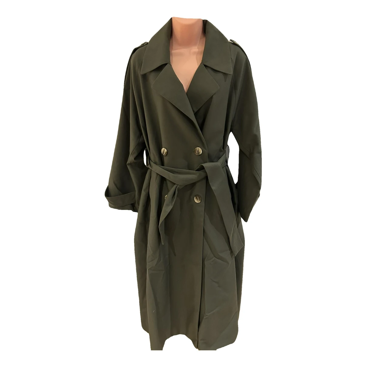 Pre-owned Musier Trench Coat In Khaki