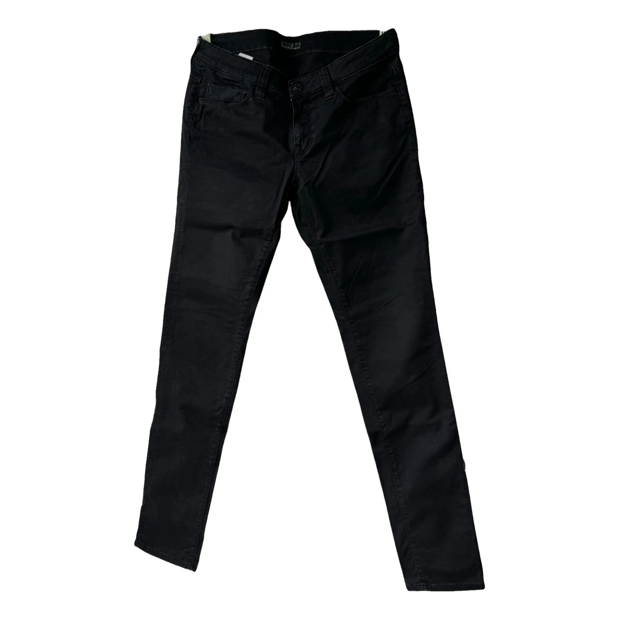 Pre-owned Fred Perry Slim Jeans In Black