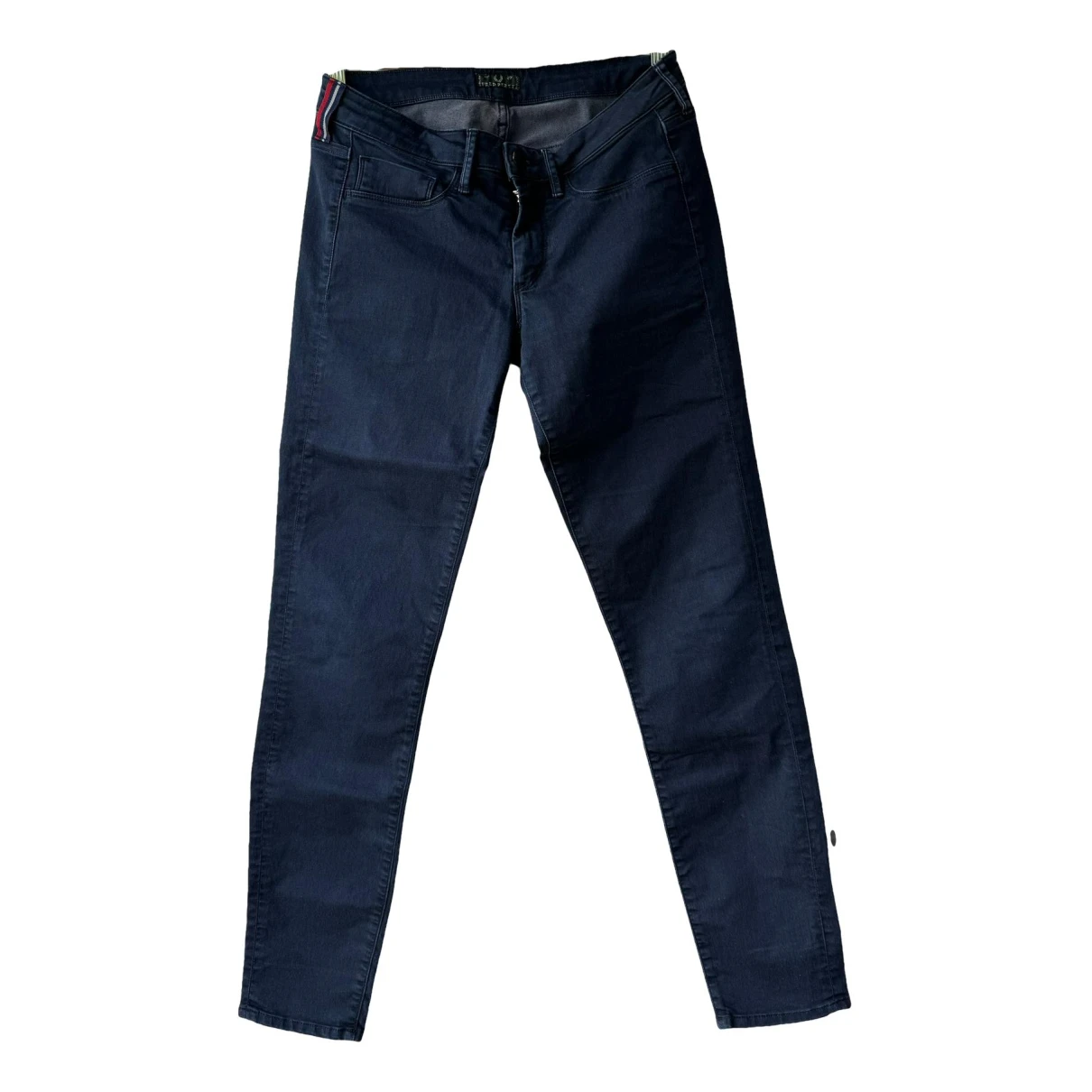 Pre-owned Fred Perry Slim Jeans In Blue