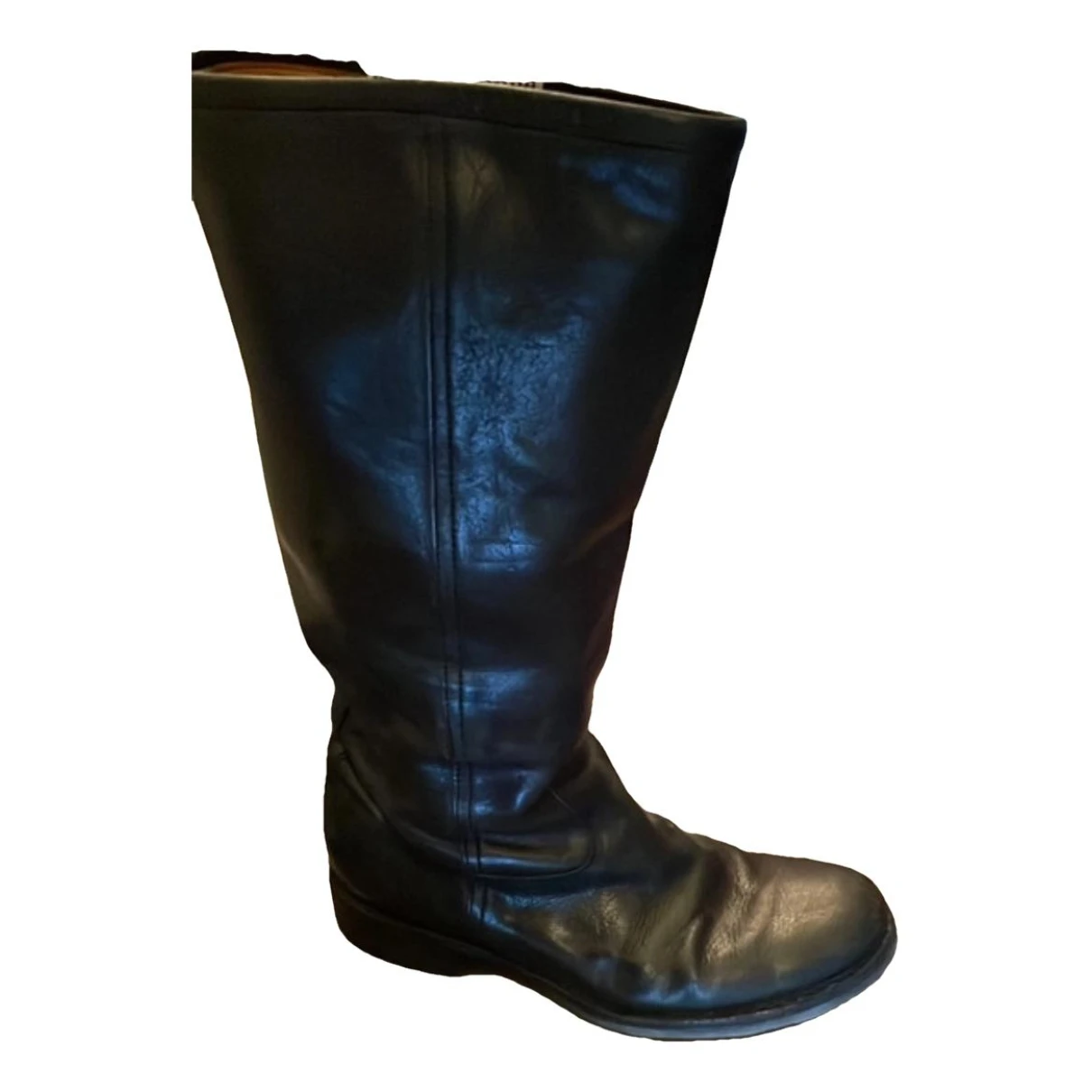 Pre-owned Fiorentini + Baker Leather Riding Boots In Black