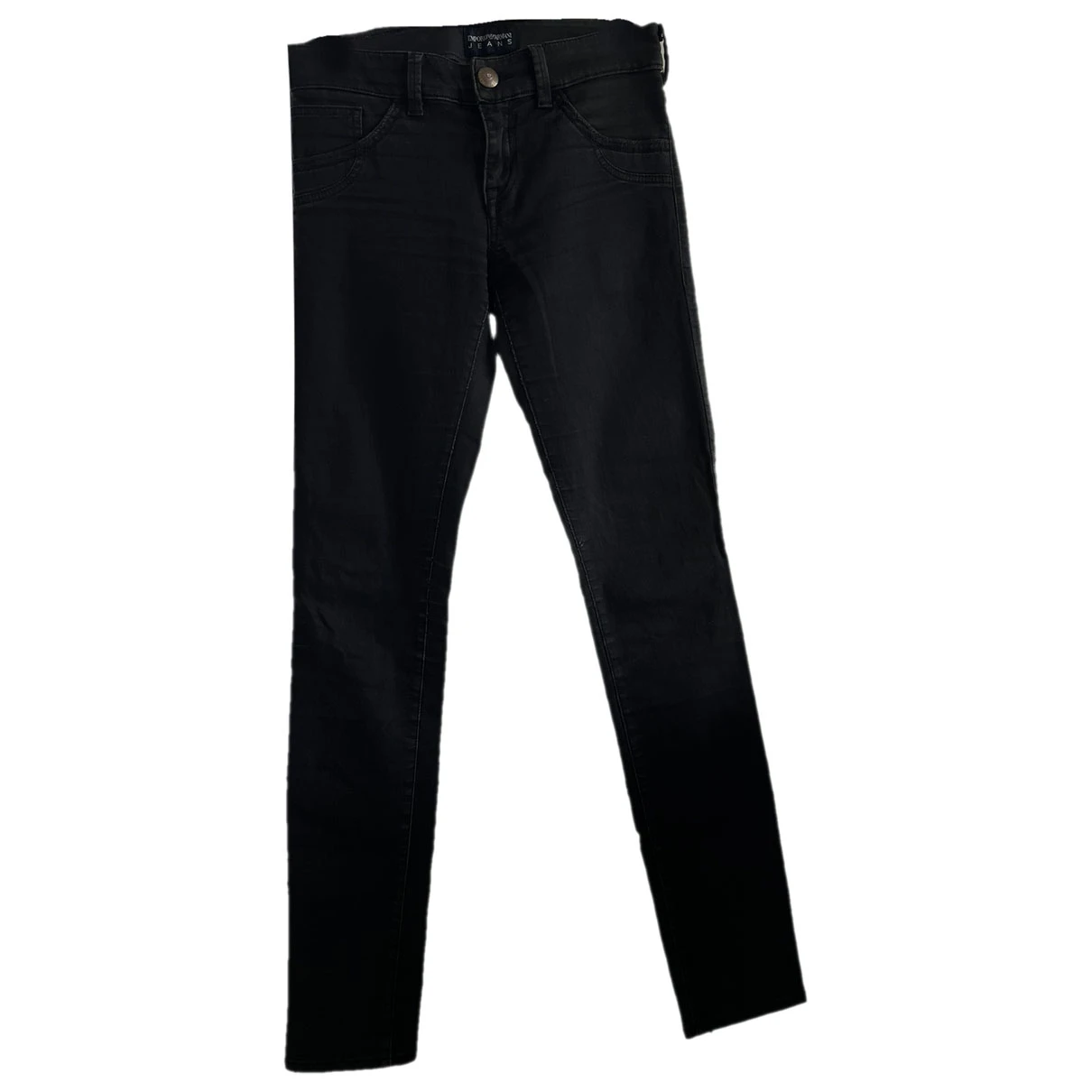 Pre-owned Emporio Armani Slim Jeans In Black