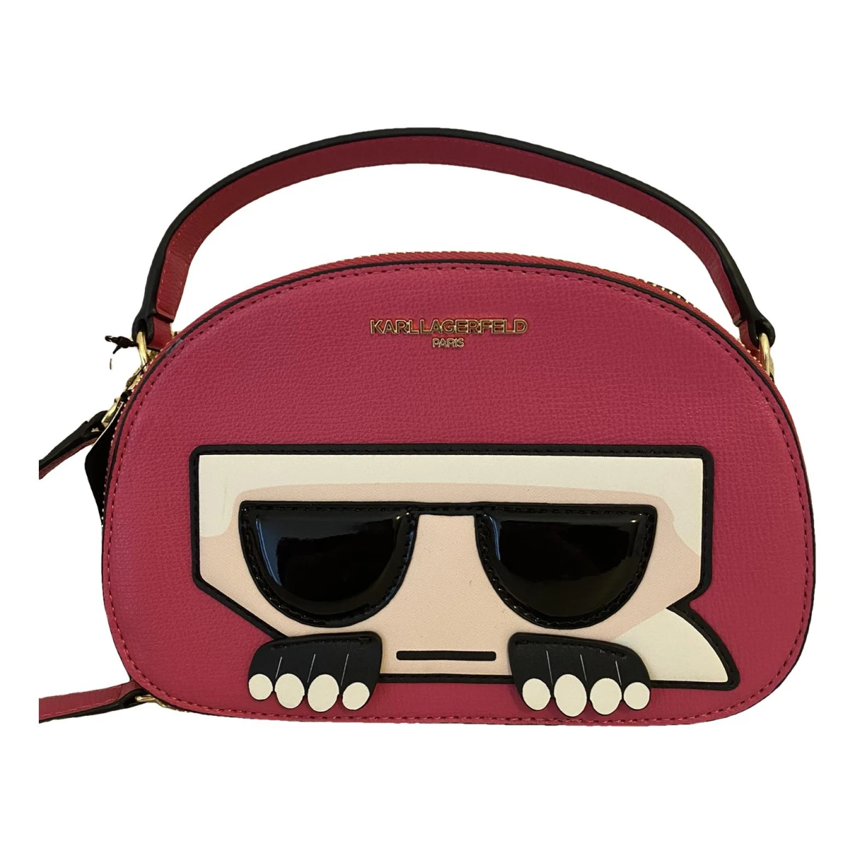 Pre-owned Karl Lagerfeld Handbag In Pink
