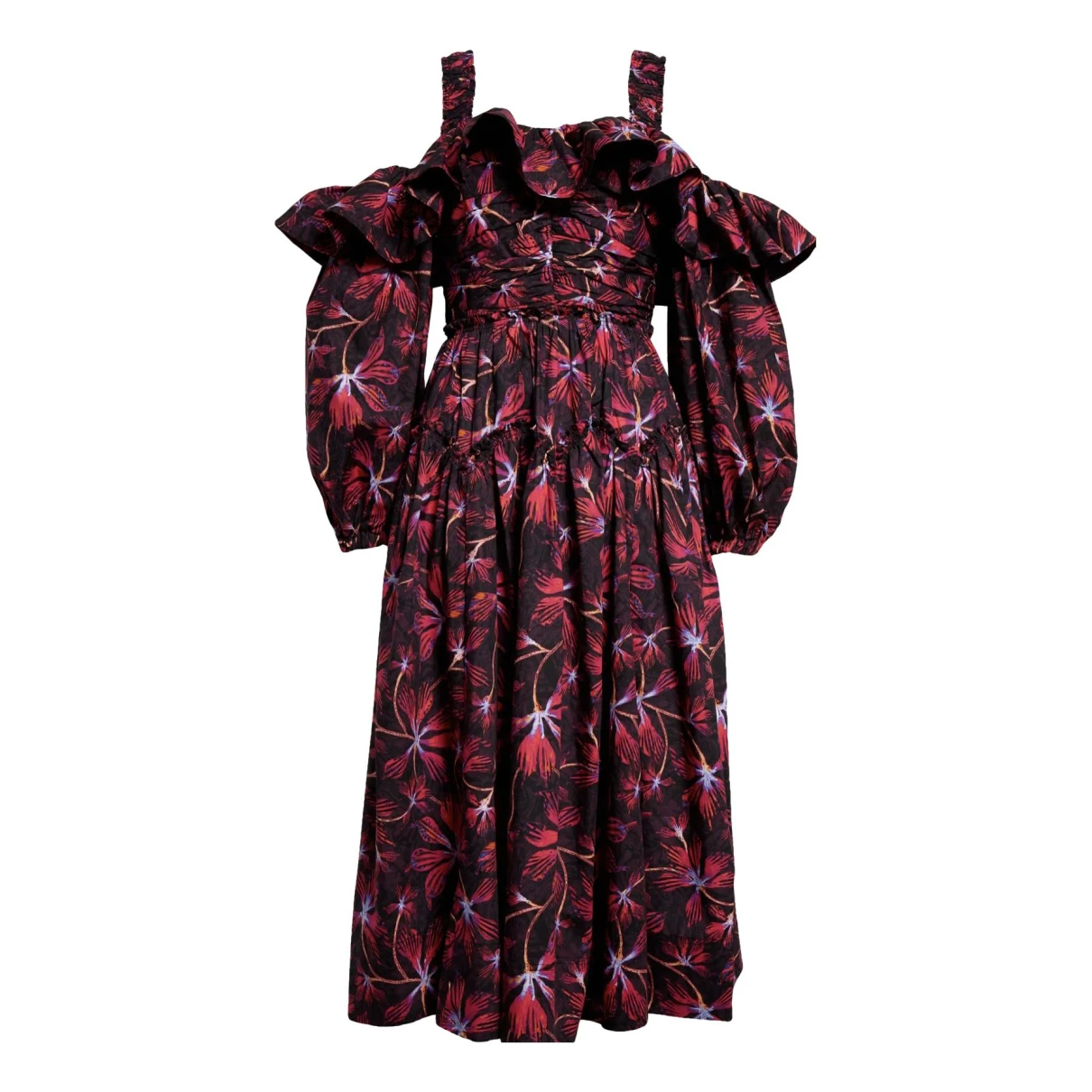 Pre-owned Ulla Johnson Mid-length Dress In Multicolour