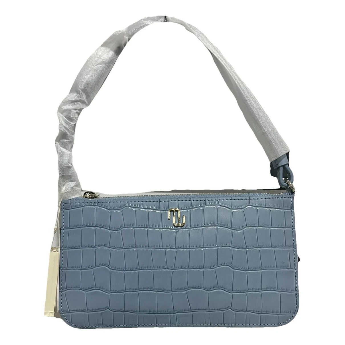 Pre-owned Maje Spring Summer 2021 Leather Handbag In Blue
