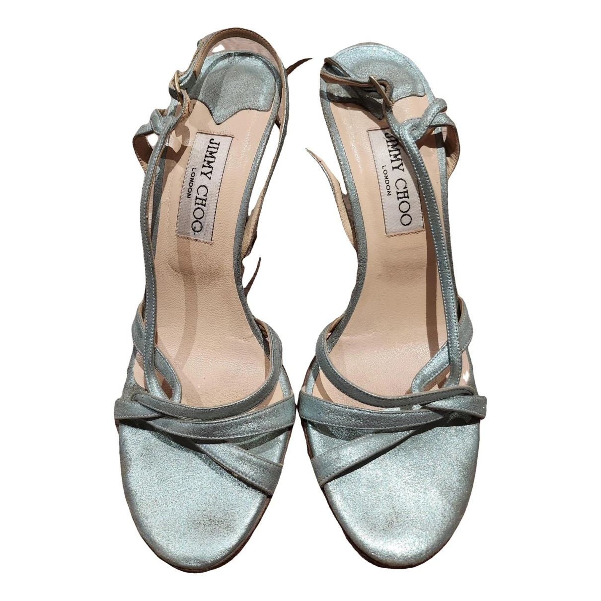Pre-owned Jimmy Choo Leather Sandal In Green