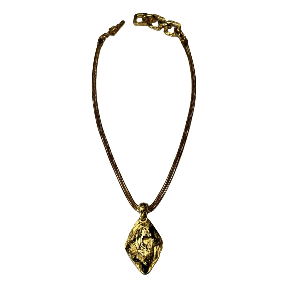 Pre-owned Saint Laurent Arty Necklace In Gold