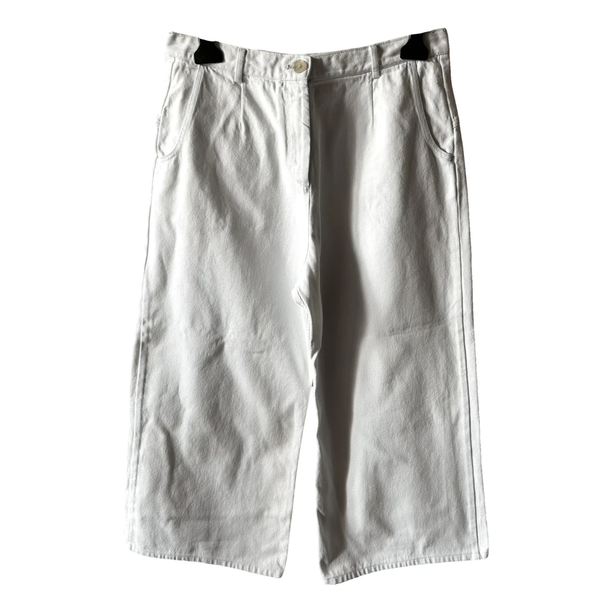 Pre-owned Forte Forte Large Pants In White