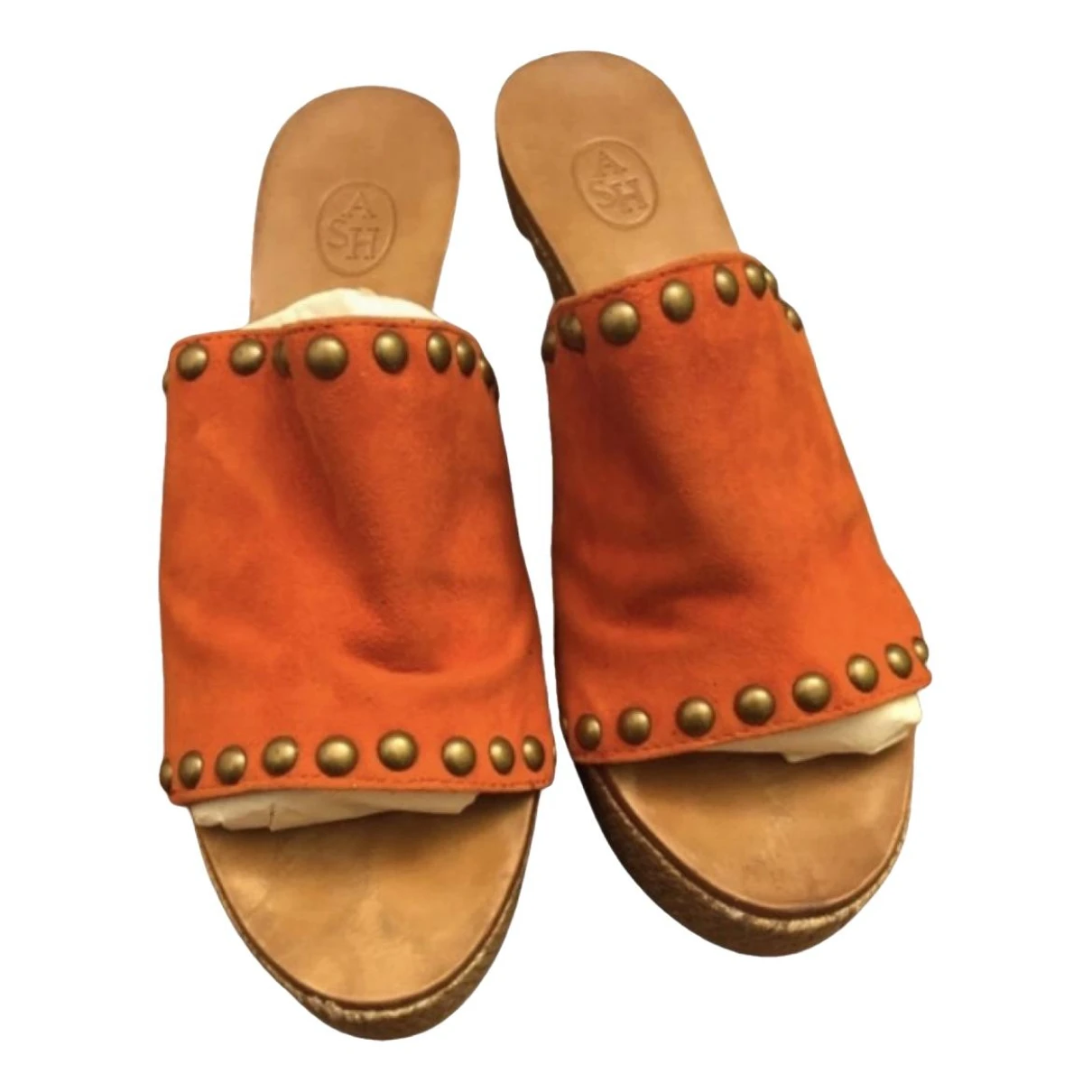 Pre-owned Ash Leather Sandals In Orange