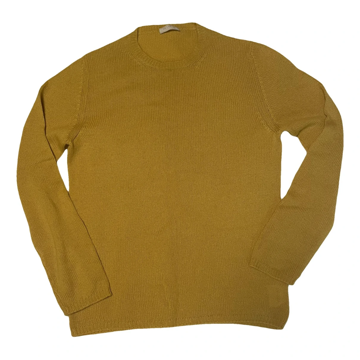 Pre-owned Prada Wool Pull In Yellow