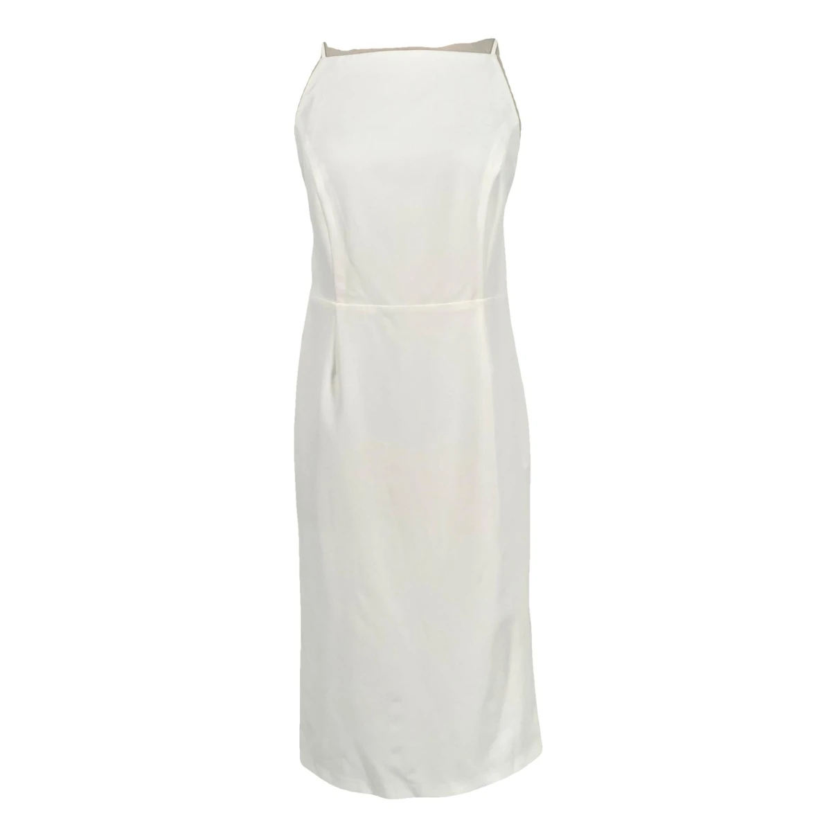 Pre-owned Bardot Mid-length Dress In White