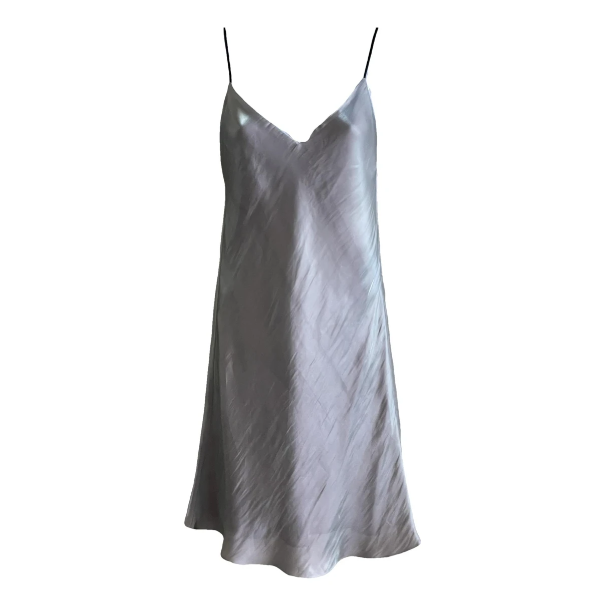 Pre-owned Rag & Bone Silk Mid-length Dress In Silver
