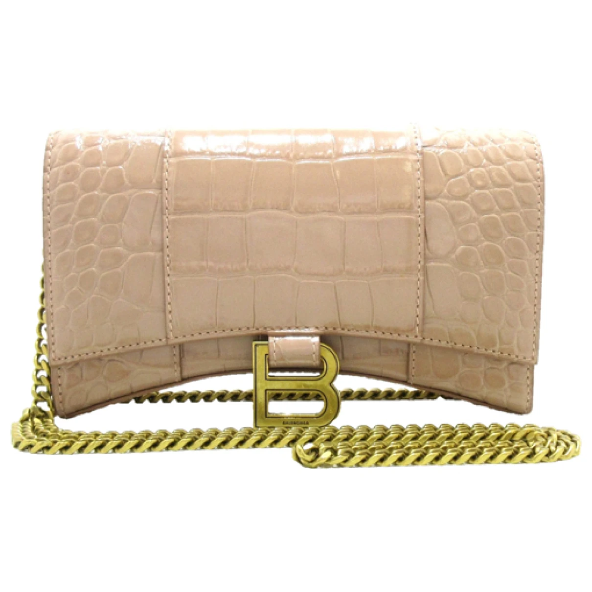 Pre-owned Balenciaga Leather Purse In Beige