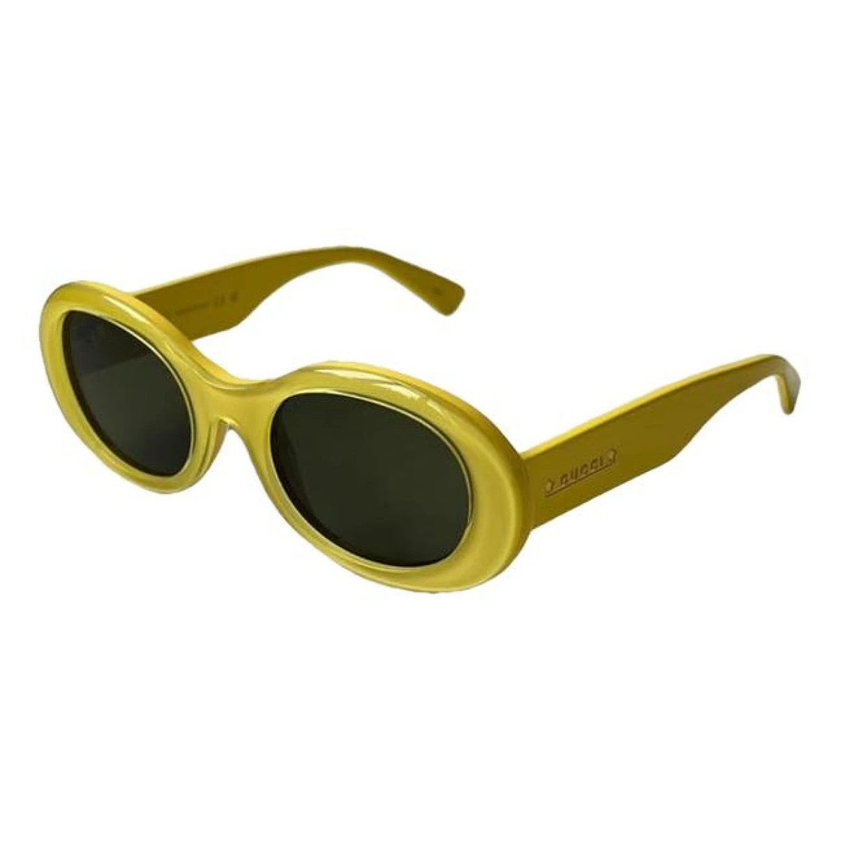 Pre-owned Gucci Sunglasses In Yellow