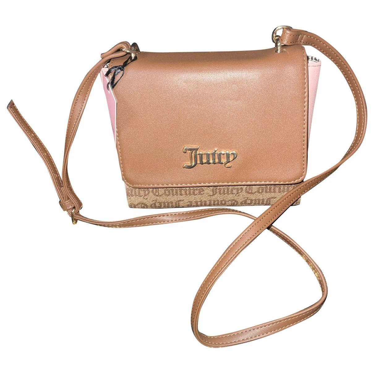 Pre-owned Juicy Couture Leather Crossbody Bag In Brown
