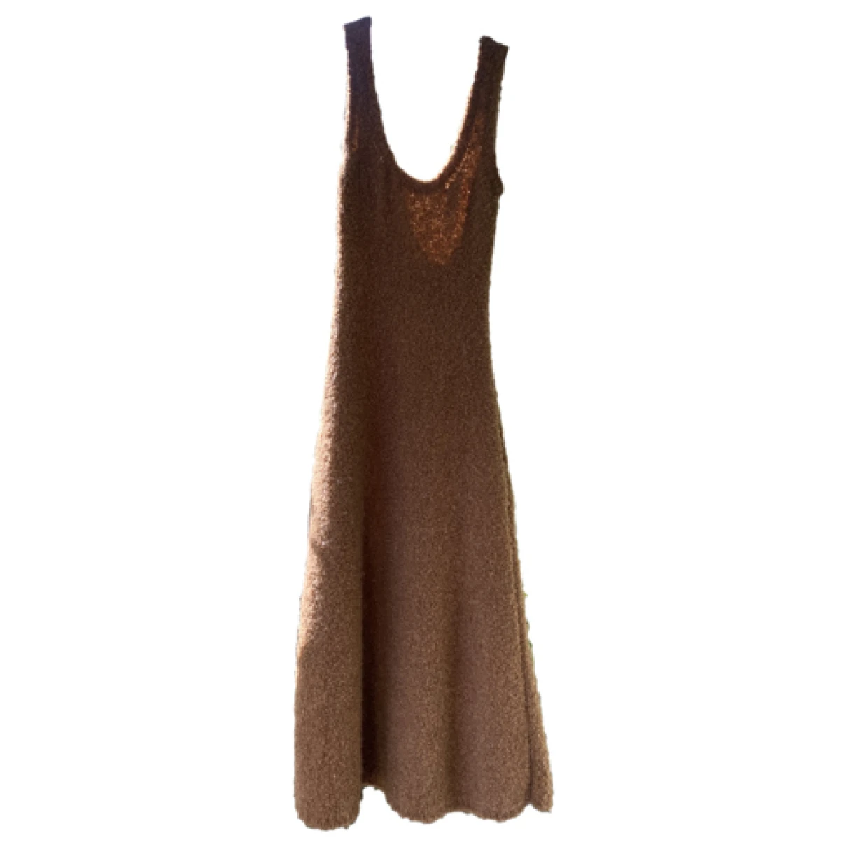 Pre-owned Gauchère Wool Mid-length Dress In Brown
