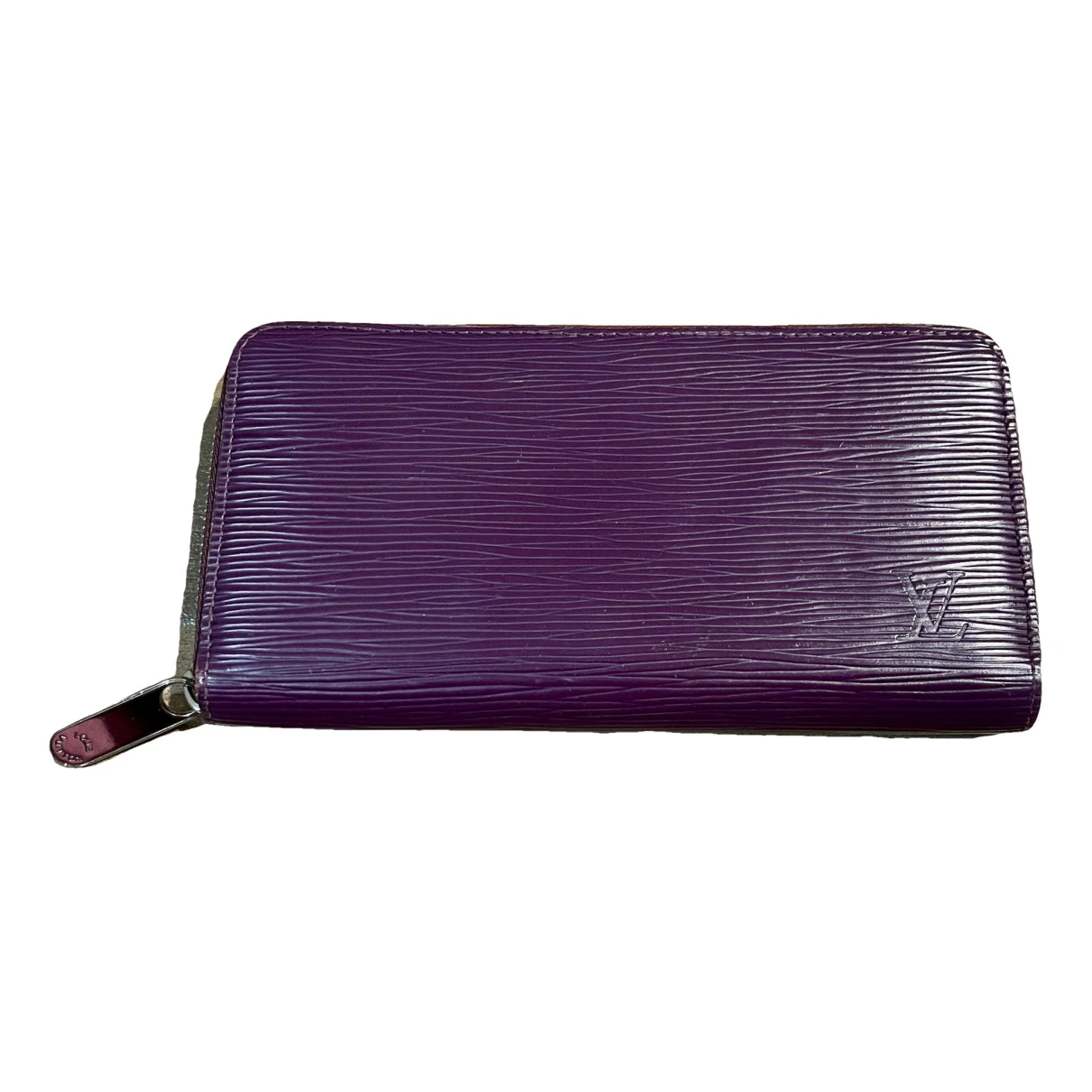 Pre-owned Louis Vuitton Leather Wallet In Purple