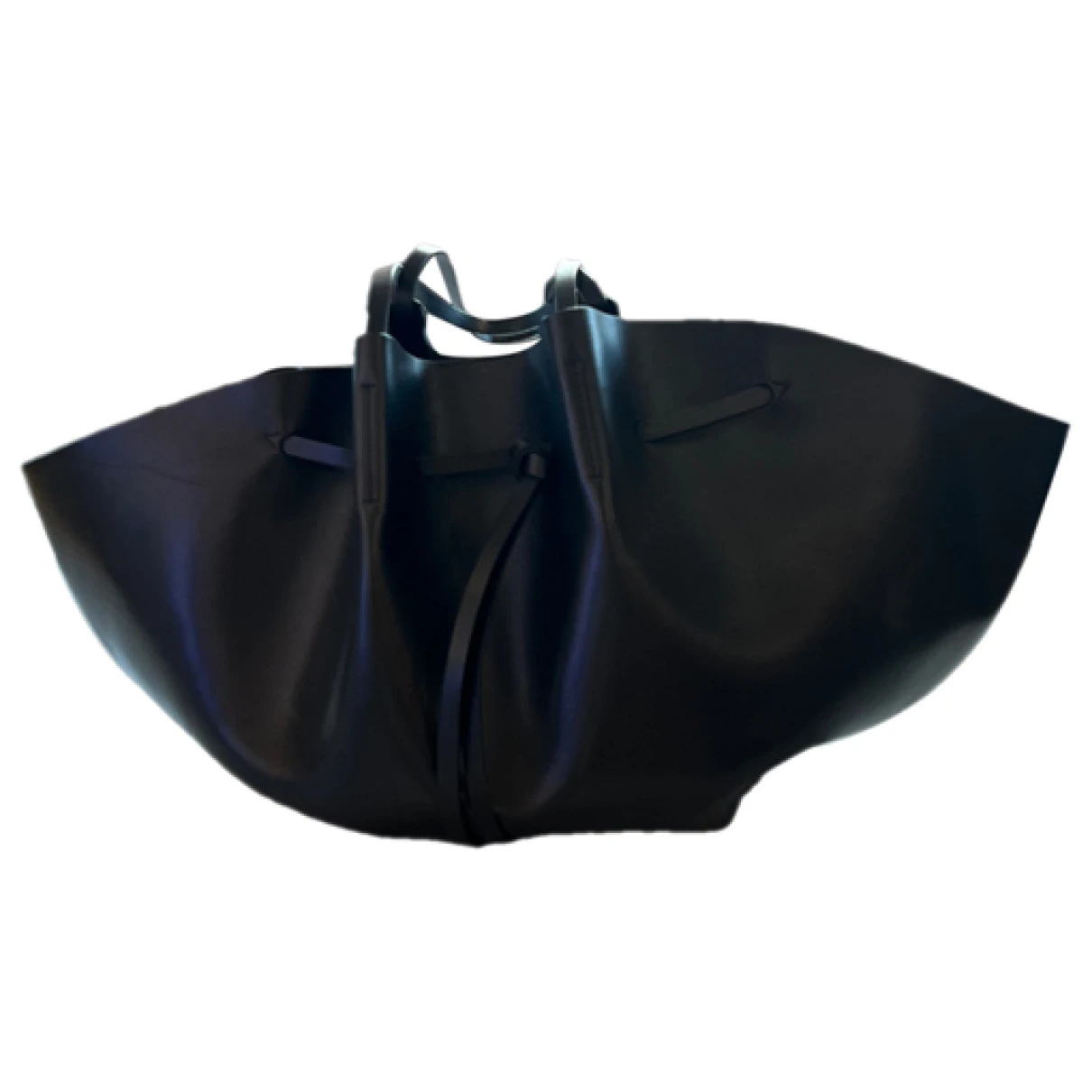 Pre-owned Nanushka Carmen Vegan Leather Handbag In Black