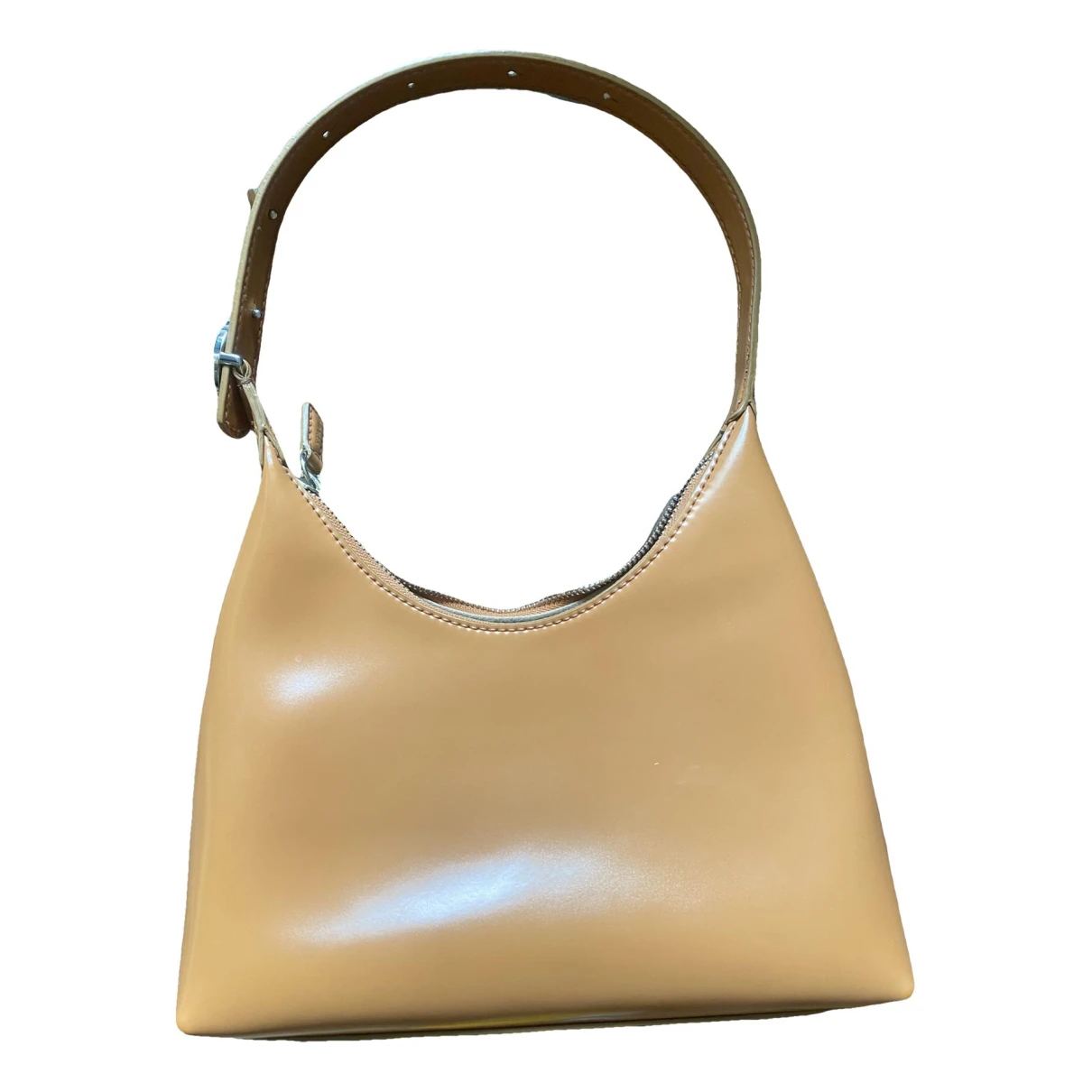 Pre-owned Staud Leather Handbag In Brown