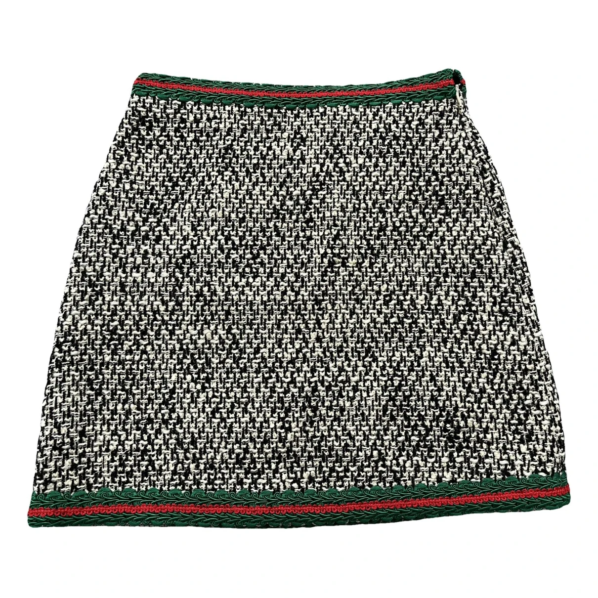 Pre-owned Gucci Tweed Mini Skirt In Multicolour