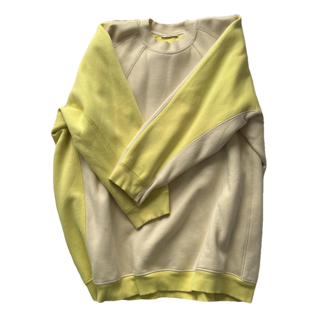 Pre-owned Celine Jersey Top In Yellow