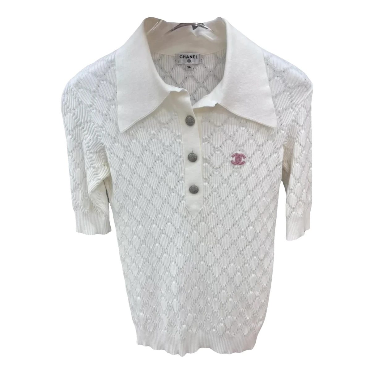 Pre-owned Chanel Polo In White