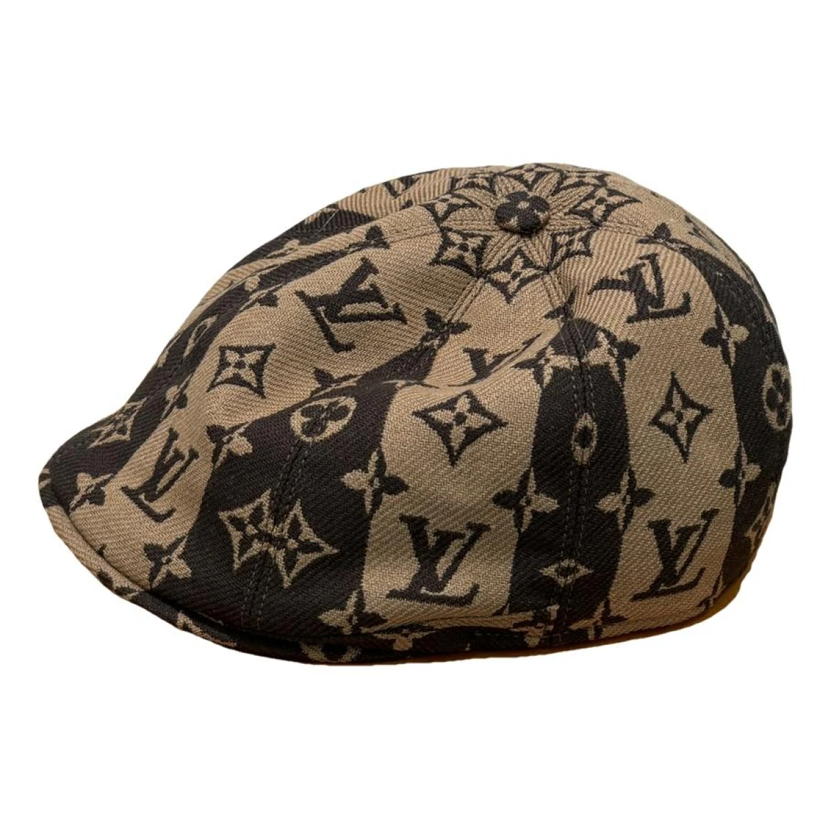Pre-owned Louis Vuitton Cloth Hat In Brown