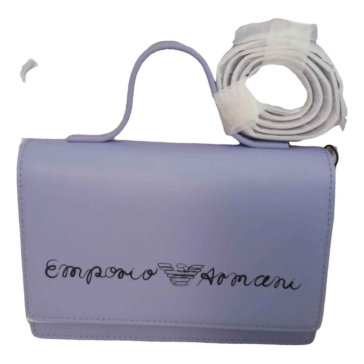 Pre-owned Emporio Armani Handbag In Purple