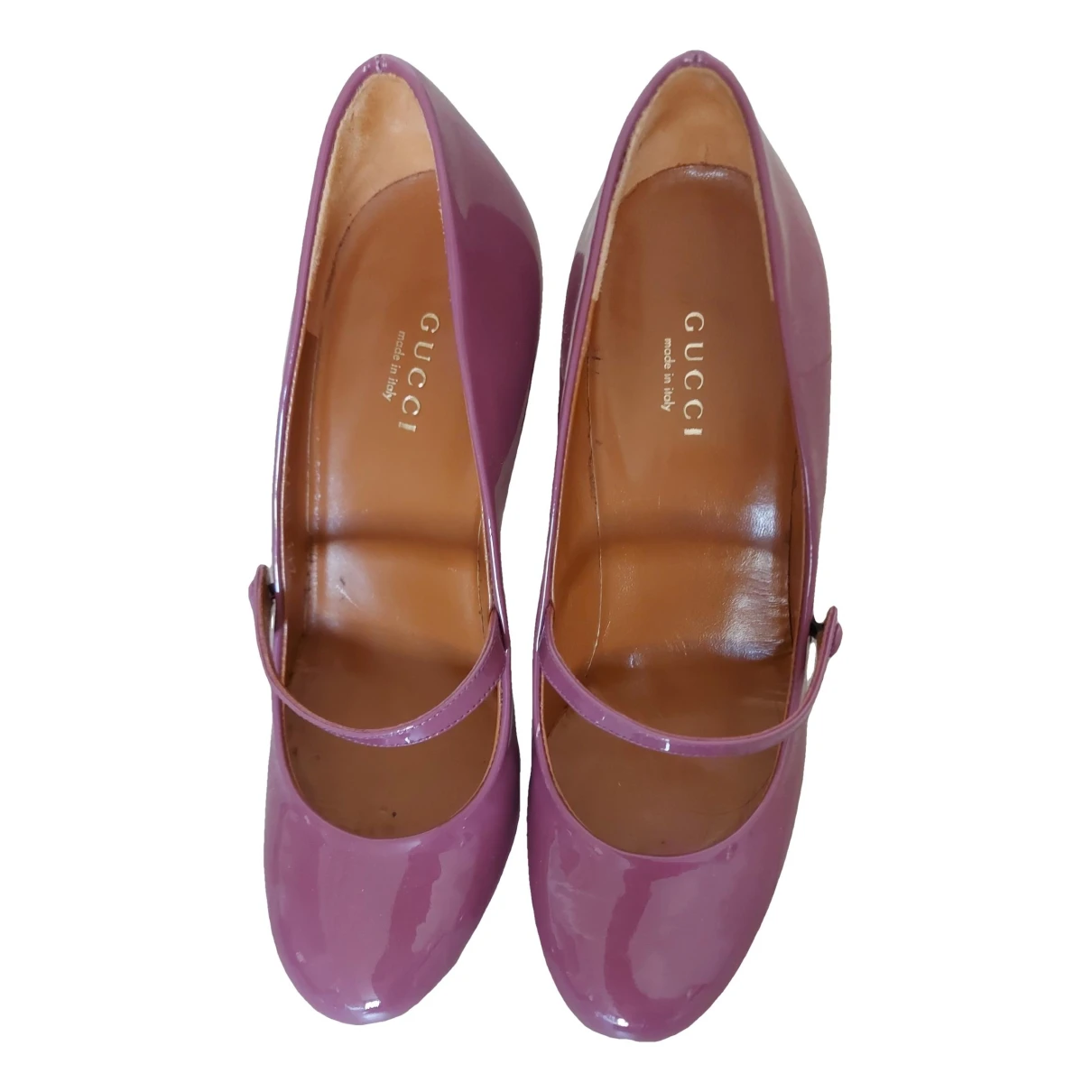 Pre-owned Gucci Patent Leather Heels In Pink