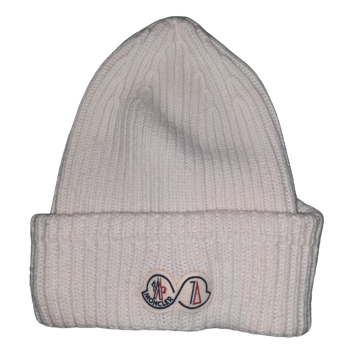 Pre-owned Moncler Cashmere Hat In White