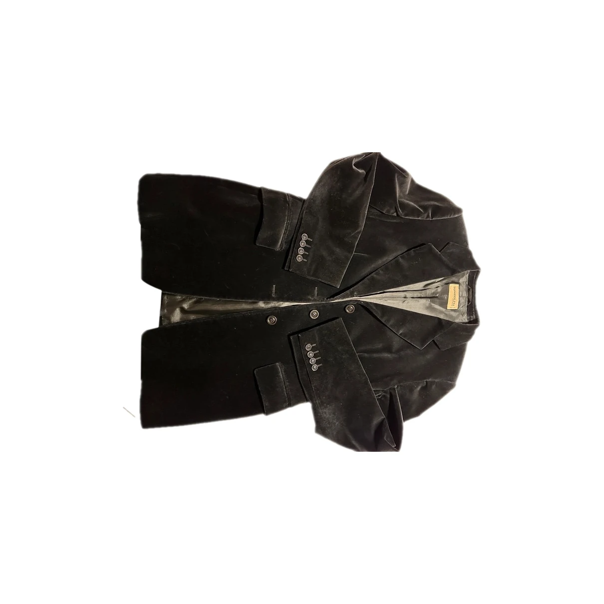 Pre-owned Tombolini Velvet Blazer In Black
