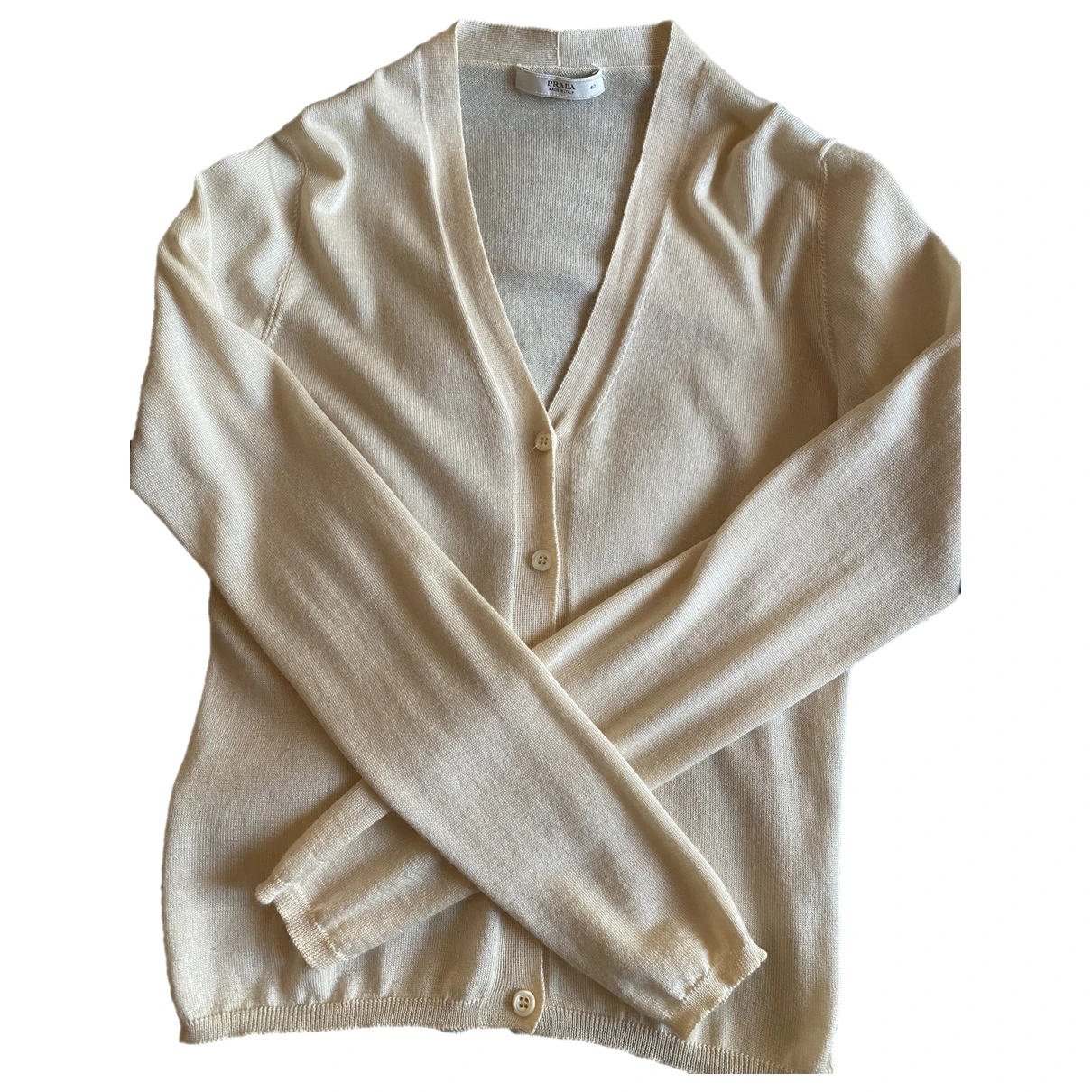 Pre-owned Prada Cashmere Cardigan In Other