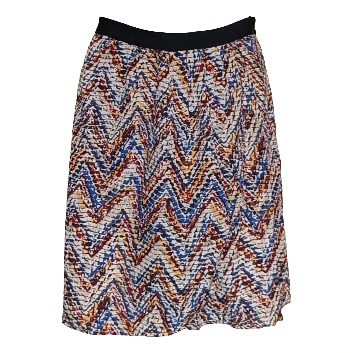 Pre-owned Steffen Schraut Silk Mini Skirt In Multicolour
