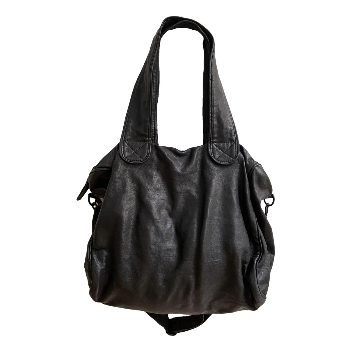 Pre-owned Yvonne Kone Leather Handbag In Black